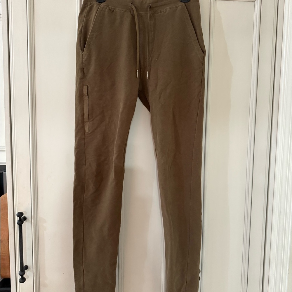 American Tall microsanded French terry sweatpants small tall army brush color